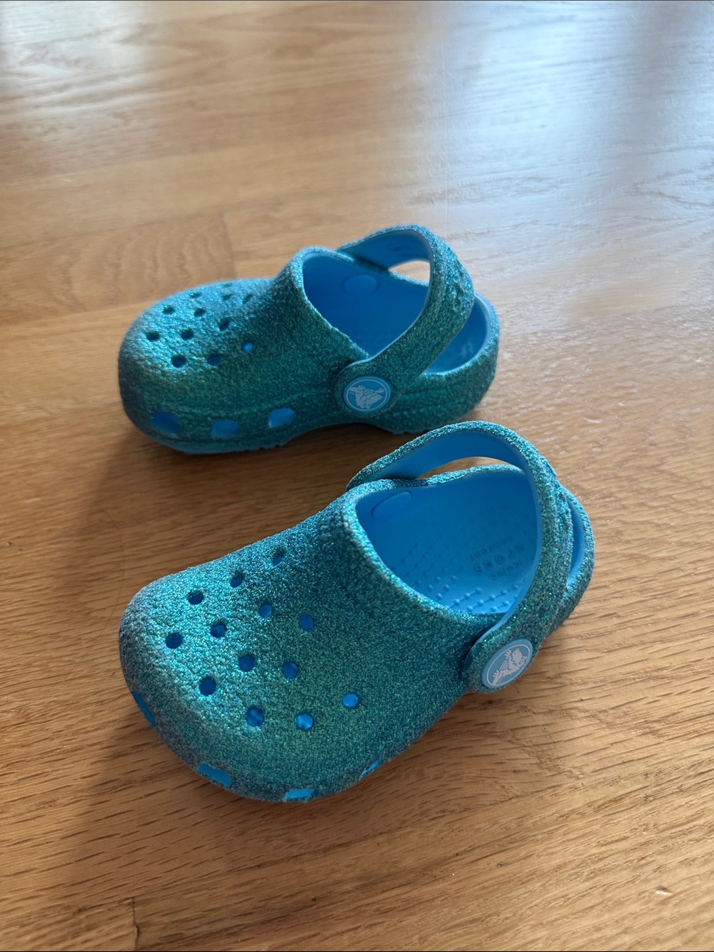 CROCS Kids Glitter Clog - Teal